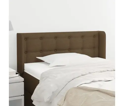 Galvūgalis Su Auselėmis, Tamsiai Rudos,103X16X78/88cm Audinys