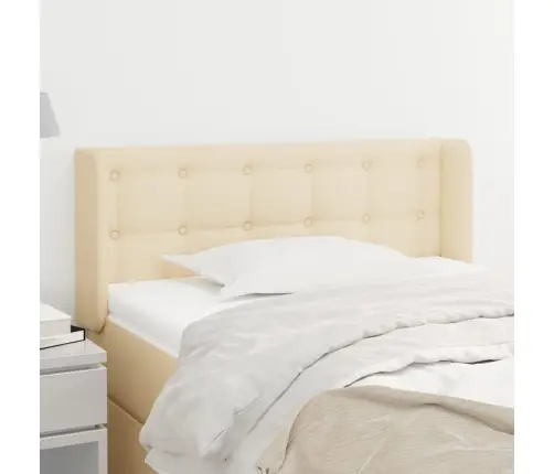 Voodipeats Servadega, Kreemjas, 103X16X78/88 cm Kangas