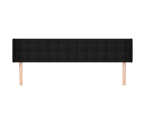 Voodipeats Servadega, Must, 183X16X78/88 cm Kangas