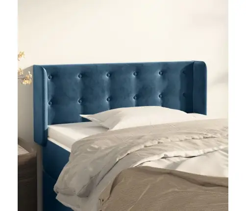 Galvgalis Ar Malām, Tumši Zils Samts, 83 X 16 X 78/88 Cm Vidaxl