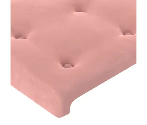Galvgalis Ar Malām, Rozā Samts, 103X16X78/88 Cm Vidaxl Galvgalis Ar Malām, Rozā Samts, 103X16X78/88 Cm Vidaxl