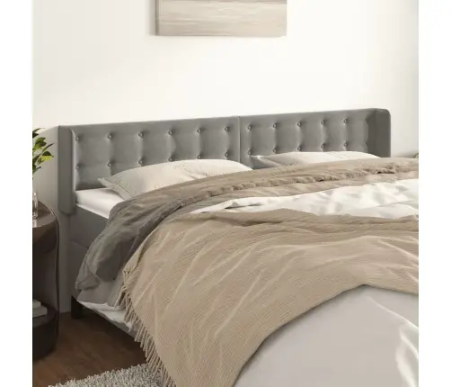 Voodipeats Servadega, Helehall, 163X16X78/88 cm Samet