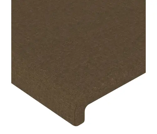 Galvgalis Ar Malām, 83X16X118/128 Cm, Tumši Brūns Audums Vidaxl