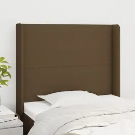 Galvgalis Ar Malām, 83X16X118/128 Cm, Tumši Brūns Audums Vidaxl