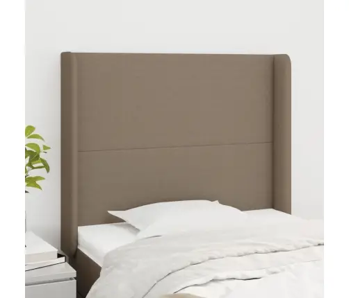 Galvgalis Ar Malām, 83X16X118/128M, Pelēkbrūns Audums Vidaxl Galvgalis Ar Malām, 83X16X118/128M, Pelēkbrūns Audums Vidaxl