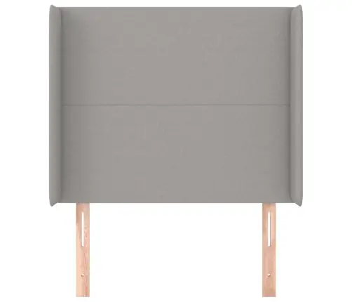 Galvgalis Ar Malām, 93X16X118/128 Cm, Gaiši Pelēks Audums Vidaxl