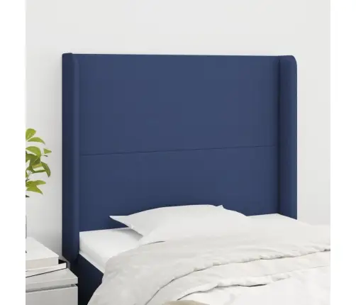 Galvgalis Ar Malām, 93X16X118/128 Cm, Zils Audums Vidaxl