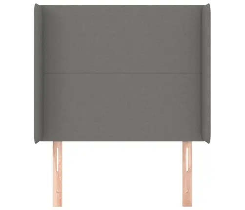 Galvūgalis Su Auselėmis, Pilkas, 103X16X118/128cm Audinys