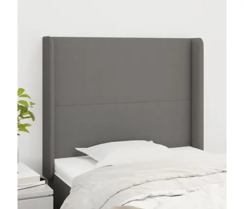 Galvūgalis Su Auselėmis, Pilkas, 103X16X118/128cm Audinys