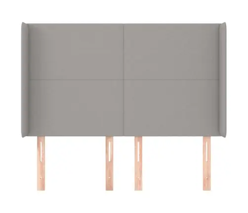 Galvūgalis Su Auselėmis, Pilkas, 147X16X118/128cm Audinys