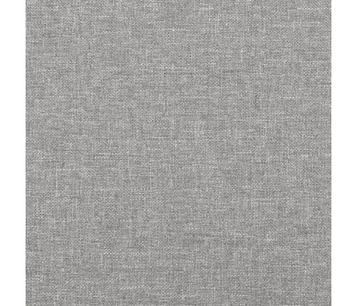 Galvgalis Ar Malām, 147X16X118/128 Cm, Gaiši Pelēks Audums Vidaxl