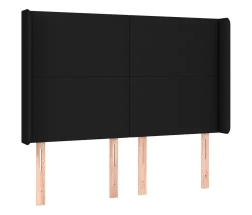 Galvgalis Ar Malām, 147X16X118/128 Cm, Melns Audums Vidaxl Galvgalis Ar Malām, 147X16X118/128 Cm, Melns Audums Vidaxl