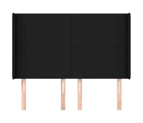 Galvgalis Ar Malām, 147X16X118/128 Cm, Melns Audums Vidaxl Galvgalis Ar Malām, 147X16X118/128 Cm, Melns Audums Vidaxl