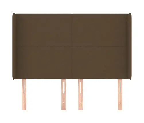 Galvūgalis Su Auselėmis, Rudas, 147X16X118/128cm Audinys