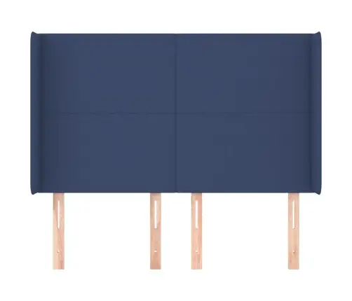 Galvūgalis Su Auselėmis, Mėlynas, 147X16X118/128cm Audinys