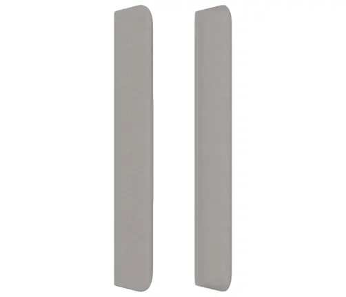 Galvgalis Ar Malām, 203X16X118/128 Cm, Gaiši Pelēks Audums Vidaxl Galvgalis Ar Malām, 203X16X118/128 Cm, Gaiši Pelēks Audums Vidaxl