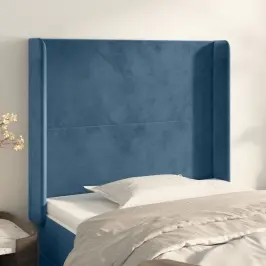 Galvgalis Ar Malām, Tumši Zils Samts, 93X16X118/128 Cm Vidaxl