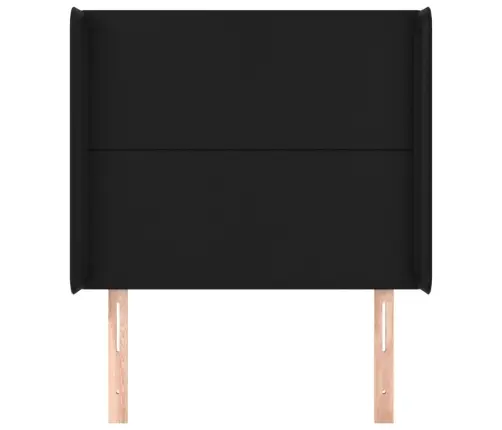 Galvgalis Ar Malām, Melna Mākslīgā Āda, 83X16X118/128 Cm Vidaxl