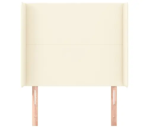 Galvūgalis Su Auselėmis, Kreminės, 83X16X118/128cmDirbtinė Oda