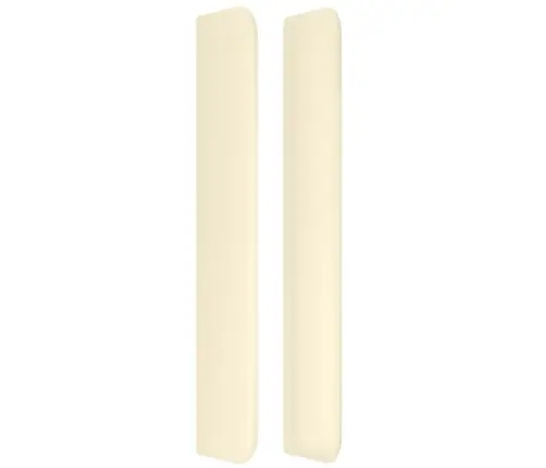Galvgalis Ar Malām, 93X16X118/128 Cm, Krēmkrāsas Mākslīgā Āda Vidaxl