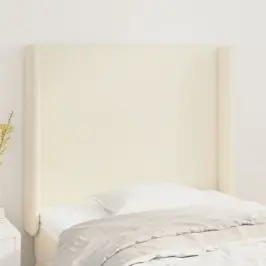 Galvūgalis Su Auselėmis, Kreminis,103X16X118/128cmDirbtinė Oda