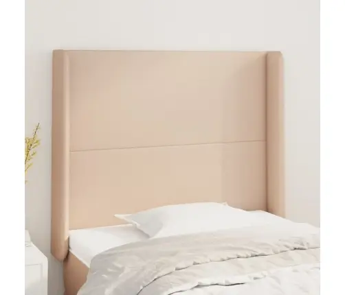 Galvūgalis Su Auselėmis, Kapučino,103X16X118/128cmDirbtinė Oda