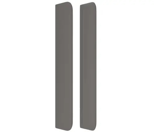 Galvgalis Ar Malām, Pelēka Mākslīgā Āda, 147X16X118/128 Cm Vidaxl