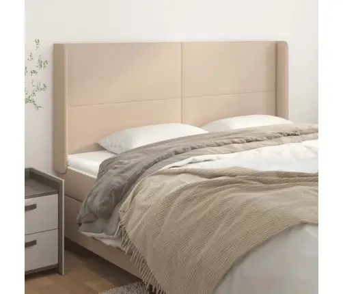 Galvūgalis Su Auselėmis, Kapučino,203X16X118/128cmDirbtinė Oda