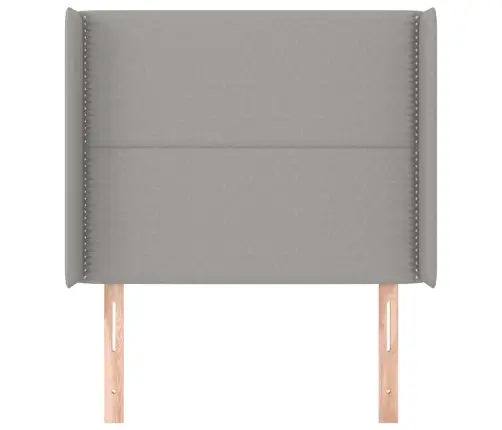 Galvgalis Ar Malām, 93X16X118/128 Cm, Gaiši Pelēks Audums Vidaxl