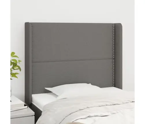 Voodipeats Servadega, Tumehall, 93X16X118/128 cm Kangas Voodipeats Servadega, Tumehall, 93X16X118/128 cm Kangas