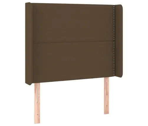 Voodipeats Servadega, Tumepruun, 93X16X118/128 cm Kangas