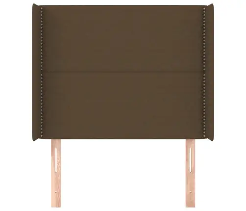 Voodipeats Servadega, Tumepruun, 93X16X118/128 cm Kangas