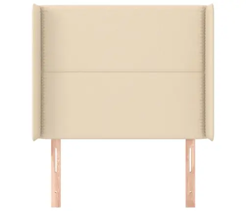Galvgalis Ar Malām, 93X16X118/128 Cm, Krēmkrāsas Audums Vidaxl Galvgalis Ar Malām, 93X16X118/128 Cm, Krēmkrāsas Audums Vidaxl