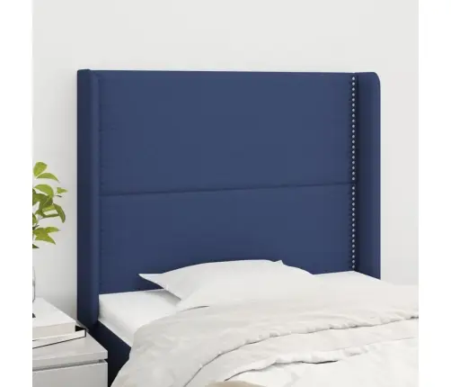 Voodipeats Servadega, Sinine, 93X16X118/128 cm Kangas