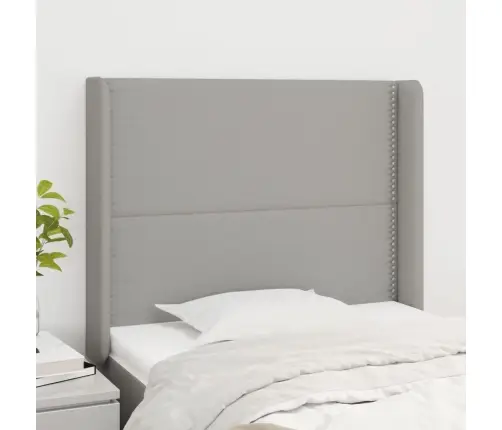 Galvūgalis Su Auselėmis, Pilkas, 103X16X118/128cm Audinys