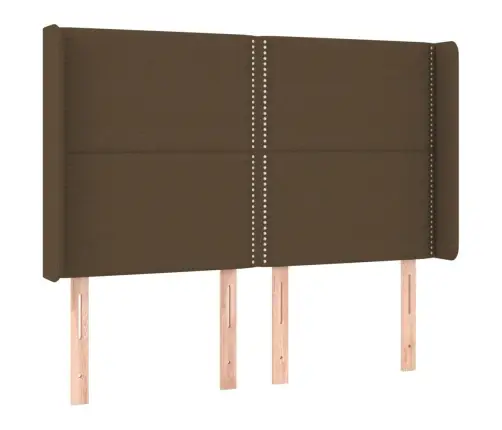 Galvūgalis Su Auselėmis, Rudas, 147X16X118/128cm Audinys Galvūgalis Su Auselėmis, Rudas, 147X16X118/128cm Audinys