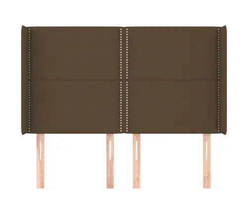 Galvūgalis Su Auselėmis, Rudas, 147X16X118/128cm Audinys Galvūgalis Su Auselėmis, Rudas, 147X16X118/128cm Audinys
