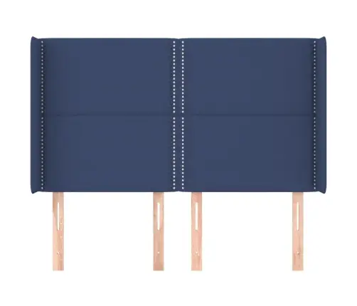 Galvūgalis Su Auselėmis, Mėlynas, 147X16X118/128cm Audinys