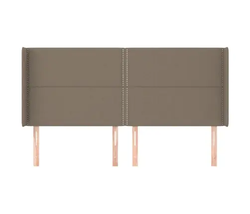 Galvūgalis Su Auselėmis, Taupe, 203X16X118/128cm Audinys