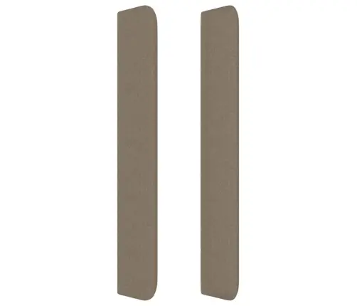 Galvūgalis Su Auselėmis, Taupe, 203X16X118/128cm Audinys