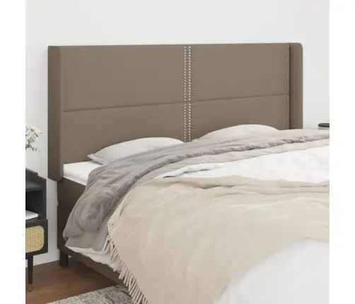 Galvūgalis Su Auselėmis, Taupe, 203X16X118/128cm Audinys