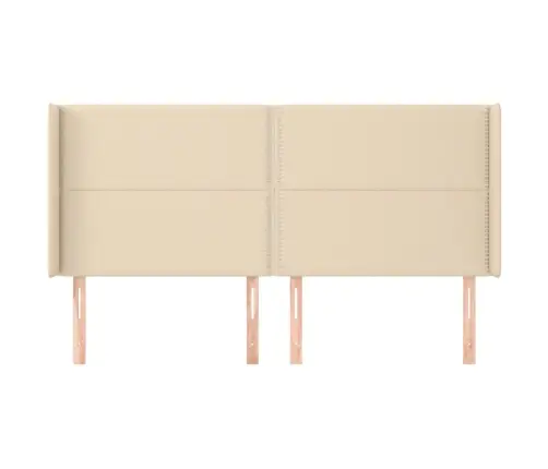 Voodipeats Servadega, Kreemjas, 203X16X118/128 cm Kangas