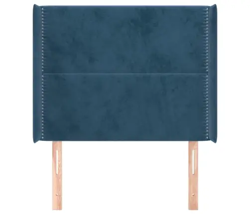 Galvgalis Ar Malām, Tumši Zils Samts, 83X16X118/128 Cm Vidaxl