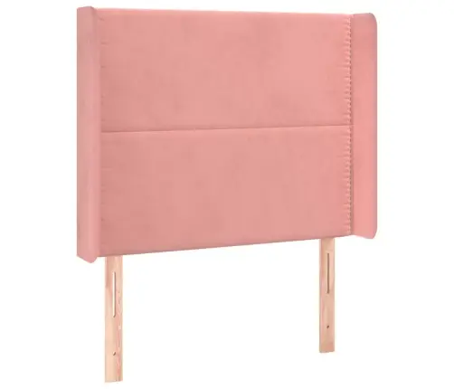 Voodipeats Servadega, Roosa, 83X16X118/128 cm Samet