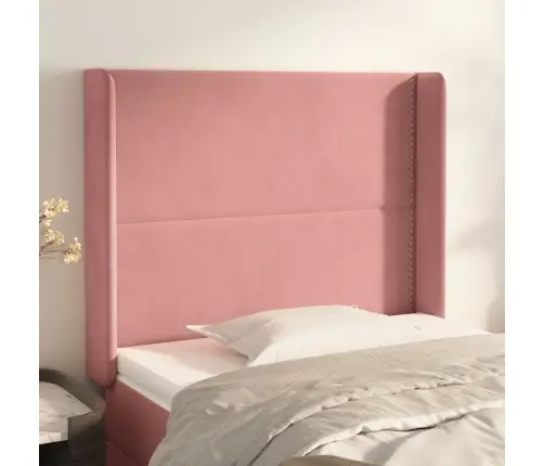 Voodipeats Servadega, Roosa, 83X16X118/128 cm Samet