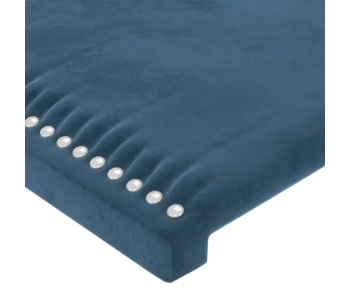 Galvgalis Ar Malām, Tumši Zils Samts, 203X16X118/128 Cm Vidaxl