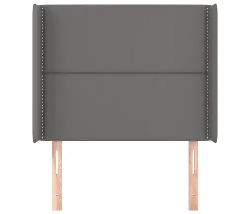 Galvgalis Ar Malām, Pelēka Mākslīgā Āda, 103X16X118/128 Cm Vidaxl