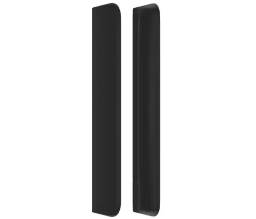 Galvgalis Ar Malām, Melna Mākslīgā Āda, 163X16X118/128 Cm Vidaxl