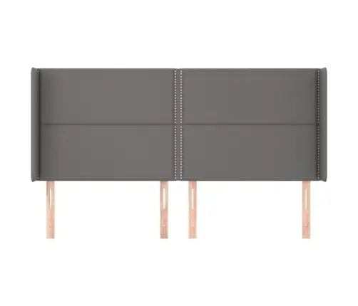 Voodipeats Servadega, Hall, 183X16X118/128 cm Kunstnahk