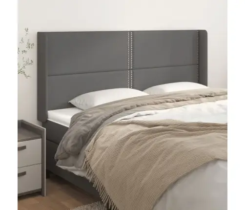 Voodipeats Servadega, Hall, 183X16X118/128 cm Kunstnahk